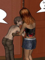 Horny daddy sticks his dong up the wet hole of his hot bootylicious sister